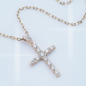 Colgante de Moissanita VVS con Diseño Cruzado, Colgante de Plata 925 con Incrustaciones, Joyería de Fe Cristiana, Joyería Religiosa, Regalos Bapistam - Product Image 5