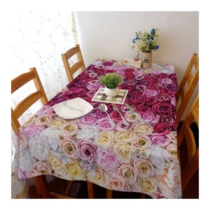Standard Customized Square 100% Organic Cotton GOTS Certified Waterproof Disposable Modern Simple Lush Dining <b>Table</b> <b>Cloths</b> for - Product Image 1