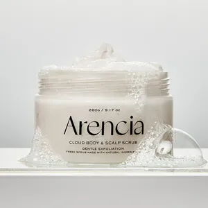 Arencia Fresh Cloud 260g Exfoliante corporal y para el cuero cabelludo de buena calidad con ingredientes de té blanco y neroli - Product Image 1