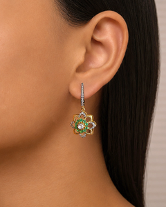 Pendientes Empress Flora, Elegantes Pendientes Colgantes con Diseño Floral para Mujer, Ideales para Fiestas, Bodas, Eventos Nocturnos, Joyería de Moda, Regalo - Product Image 2