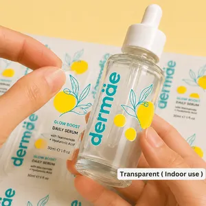 Custom Durable Waterproof Matte UV Resistant Transparent Vinyl Stickers for Packaging Bottles and Jars - Product Image 6