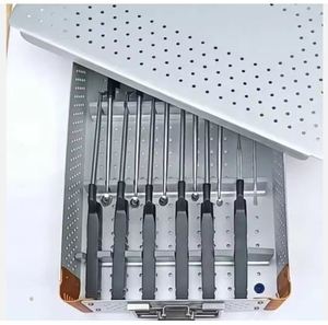 Microsect Reusable Manual Curette Kit 12pcs <b>Surgical</b> Curettes Tray Stainless Steel Orthopedic Medical <b>Instruments</b> CE Certified - Product Image 3