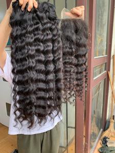 CDYHAIRVN Lujoso Cabello Humano Vietnamita de Una Sola Capa, No Remy, Crudo, en Paquetes, Densidad Completa, Patrón de Ondas Profundas, Sin Procesar, Directo de Fábrica - Product Image 6