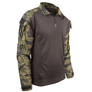 Vêtements de pêche unisexes à manches longues en polyester respirant, anti-UV, anti-humidité, camouflage, avec logo personnalisé, tactiques et ventilés. - Product Image 1