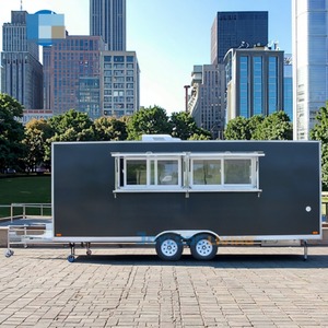 Mobile Ice Cream <b>Cart</b> Fast Coffee Truck BBQ Catering bar Food Trailers Fully Equipped Kitchen for Sale USA - Product Image 4