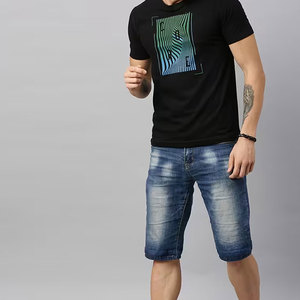 T-shirt pour homme de haute qualité, logo personnalisé sur le devant, col rond, coupe décontractée, impression numérique, tissu en toile unie, polyester/coton - Product Image 4