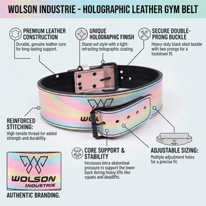 Premium Leather Fitness <b>Belt</b> for <b>Weight</b> Lifting Squat Deadlift <b>Training</b> Comfortable Adjustable Waist Support Gym Equipment - Product Image 6