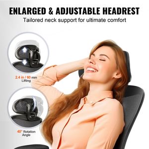 Sedia da Ufficio Ergonomica con Schienale Alto, Poggiatesta Regolabile e Supporto Lombare, Certificata BIFMA V1 - Product Image 5