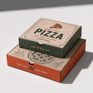 Caja de Pizza para Llevar de Cartón Corrugado Plegable, Biodegradable y Ecológica, con Logotipo Personalizado y Tamaño a Medida, a Bajo Precio - Product Image 1