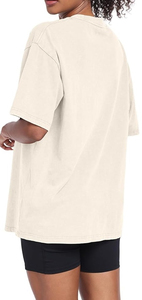 Camisetas de Algodón 100% con Lavado Ácido Estilo Vintage para Mujer, Ligeras, Ecológicas, con Logotipo Personalizado, Estilo Urbano, Hip Hop, Protección Solar, Venta al Por Mayor - Product Image 2