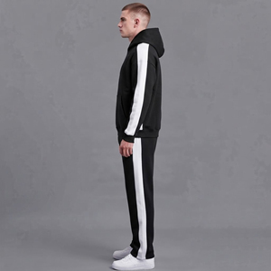 Ensemble de survêtement pour homme, design confortable, idéal pour l'entraînement, vêtements de sport de haute performance, veste et pantalon, tissu extensible et respirant - Product Image 3