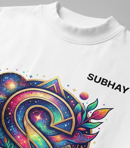 SUBHAY Camiseta informal blanca para hombre con estampado colorido del logotipo de Galaxy S, cuello redondo, manga corta, camisa de algodón transpirable de verano - Product Image 4