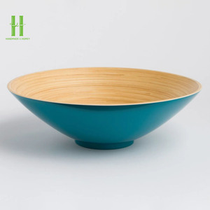MÁS VENDIDO Tazón de Ensalada de Bambú Laca Ecológico Hecho a Mano, Apto para Microondas, Duradero para Utensilios de Cocina, Bajo Precio Desde Vietnam - Product Image 6