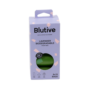 Sacs à déjections canines biodégradables Blutive parfum lavande 8x15 pour l'exportation mondiale – En vente - Product Image 1