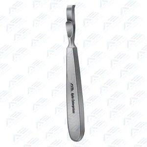 Écarteur de cartilage costal en acier inoxydable non stérile, instrument médical, élévateur incurvé 235 mm, à bout arrondi, largeur 25 mm - Product Image 3