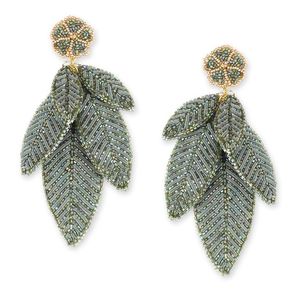 Pendientes coloridos hechos a mano con cuentas, pendientes bordados con cuentas de semillas para mujer, joyería de moda al mejor precio - Product Image 6