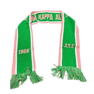 Green Pink Knit <b>Scarf</b> Women Warm Winter <b>Scarf</b> with Striped Design Soft Fashion Neck Wrap Outdoor Apparel Accessory - Product Image 1