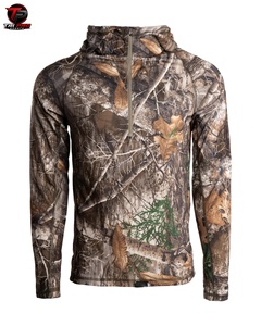 Sudadera con Capucha de Camuflaje para Hombre, Diseño de Ramas de Roble, para Caza al Aire Libre, con Bolsillo Canguro, Capucha Ajustable con Cordón y Puños Acanalados - Product Image 1