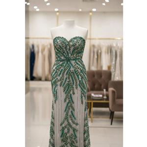 Premium Quality Party Wear <b>Embroidered</b> Gown for Ladies with Modern Design and Comfortable Fit Available for Sale - Product Image 1