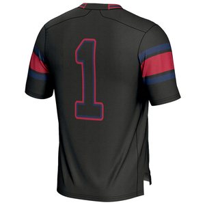Camisetas de Fútbol Americano 2026, Color Negro Sólido, para Hombre, Manga Corta, Tejido de Poliéster Transpirable - Product Image 3
