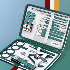 Juego de Cortauñas de Viaje de Alta Calidad para Bebés y Adultos, 19 Piezas, Kit de Cuidado de Manicura y Pedicura, Acero Inoxidable, 5 en 1, Portátil - Product Image 3