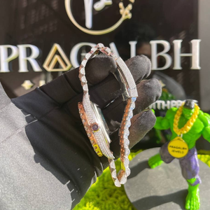 นาฬิกาควอทซ์โรสโกลด์สองสีสำหรับผู้ชาย สายสแตนเลสประดับเพชร นาฬิกาข้อมือสำหรับธุรกิจและงานแต่งกาย - Product Image 6