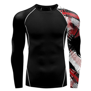 High Quality Breathable MMA Rash Guard for Jiu Jitsu Custom Color Long Sleeve Unisex Swimwear UPF50+ Quick Dry Anti-Bacterial - Product Image 1