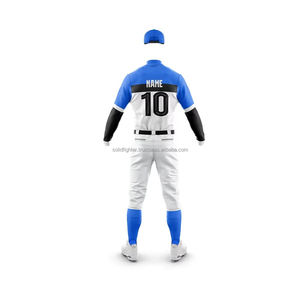 Uniformes de Béisbol Unisex Personalizables con Etiqueta Privada, Colores Sólidos, Tallas Grandes, Transpirables, 100% Poliéster, Cuello en V - Product Image 2