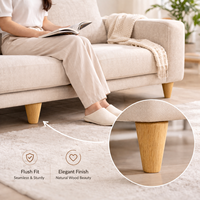 Natürliche Holzmöbelbeine Ersatz-Sofafüße Holzschrank-Tisch-Stuhlbeine OEM-Fabriklieferung