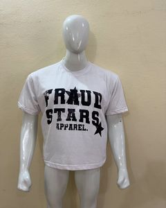 เสื้อยืดคอกว้างทรงปกติสำหรับผู้ชายคุณภาพสูง พิมพ์ลายแบรนด์ตามสั่ง ดีไซน์ไหล่ตก สไตล์ลำลอง ผ้าโพลีเอสเตอร์/คอตตอนฟลีซ พลัสไซส์ - Product Image 4