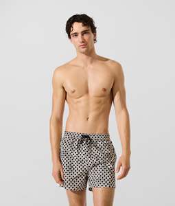 Shorts de plage d'été imprimés 100% polyester, séchage rapide, légers, shorts de bain, taille élastique - Product Image 4