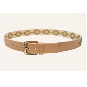 Cinturón Deportivo de Polo de Cuero Argentino de Primera Calidad, Hecho a Mano, Bordado a Mano, Cinturones Bordados, Accesorios para Hombre, Cinturones para Hombre - Product Image 1