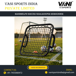 Portable made of Metal Handheld Soccer <b>Rebounder</b> Net Handheld Kickback Trainer for Goalkeeper Training - Product Image 3