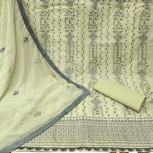 Costume en coton lourd pour femmes avec séquence moins de travail Dupatta New Design Collection pour les occasions de fête Vente en ligne - Product Image 1