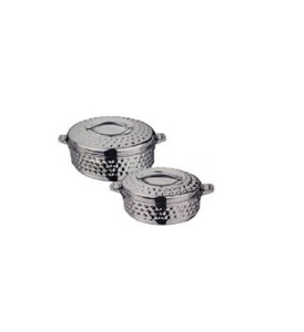 Juego de 3 cacerolas de doble pared para mantener la comida caliente, con asas de acero inoxidable, aptas para horno y lavavajillas. - Product Image 6