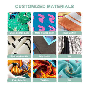 Pañuelo para la Cabeza Personalizado OEM 2026, Pañuelo Cuadrado de Seda con Estampado a Doble Cara, Estilo Hip Hop, 90*90 - Product Image 5
