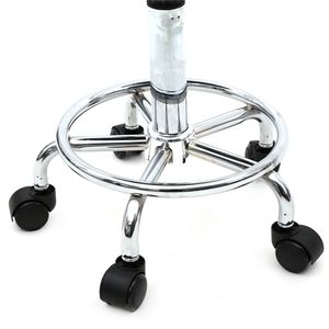 Sgabello da Salone Regolabile a Forma Rotonda con Schienale Bianco Linea Furniture - Product Image 5