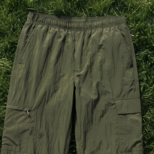 Men Lightweight Windbreaker Pants Outdoor Training Casual Track Cargo Pants Elastic Waist Cargo <b>Wind</b> <b>Breaker</b> Trouser Unisex - Product Image 4