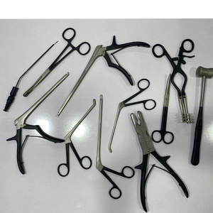 Kit chirurgical de laminectomie 10 pièces réutilisable avec revêtement noir – Instruments de chirurgie vertébrale de qualité supérieure - Product Image 1