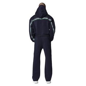 Survêtement surdimensionné 100 % coton imprimé, coupe unie, avec logo personnalisé, coupe-vent, épais, pour homme, collection hiver, vente en gros - Product Image 2