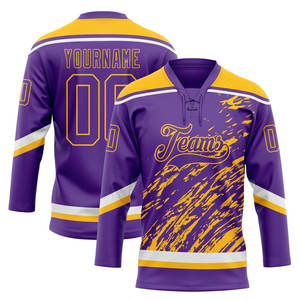 Maillot de hockey sur glace à impression intégrale dynamique, sublimation, pour équipes sportives, léger, pour la compétition - Product Image 1