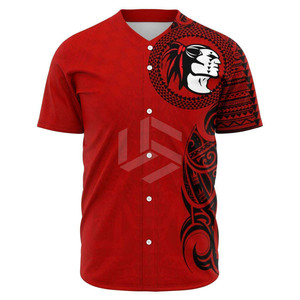 Maillot de baseball 100% polyester en taille adulte, maillot personnalisé, couleur unie, uniforme d'équipe de baseball, service OEM - Product Image 5