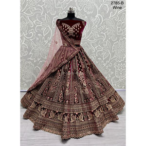 Nupcial Indio Desgaste Terciopelo Colecciones Para Novia Con Zarkhan Trabajo Por Fabzone - Product Image 3