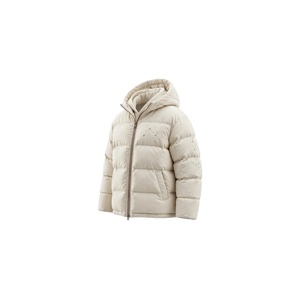 Blouson matelassé à capuche pour homme, épais, décontracté, avec fermeture éclair, coupe-vent, poches, couleur unie, en fibre de polyester - Product Image 3