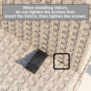 Set di Mobili da Esterno per Conversazione in 7 Pezzi, Resistente alle Intemperie, con Cuscini Spessi Beige, Divano Componibile - Product Image 3