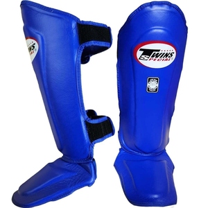 Protège-tibias doubles en cuir PU, équipement de protection pour l'entraînement de kickboxing, toutes saisons, prix de gros, nouveau style, couleur personnalisée - Product Image 2