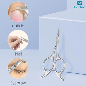 Titanium Coated Silver Cuticle Scissors Factory Price Professional Stainless Steel Manicure Tools Solid Color Dead Skin <b>Trimmer</b> - Product Image 4