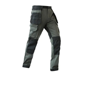 High Visibility Polyester Windproof Cargo Men's Multi-tool Pocket Reflective Safety Construction <b>Work</b> Trousers High Demanding - Product Image 2