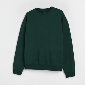 Sudadera de Cuello Redondo HERITAGE Verde Bosque con Bordado de la Estatua de la Libertad, Personalizada OEM ODM para Hombre y Mujer - Product Image 2