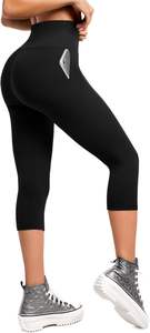Leggings de compression personnalisés pour femmes, vêtements de sport et de yoga, en tissu Spandex, taille haute, longueur intégrale, anti-transparence, ajustés, qualité sportive - Product Image 2